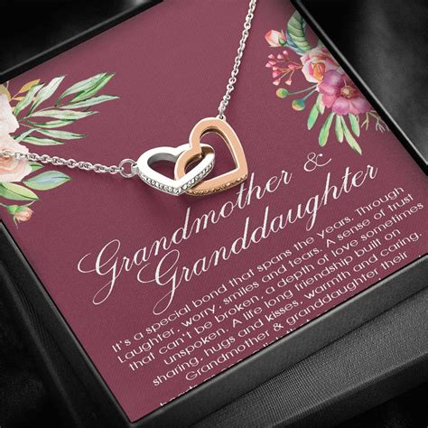 grandmother and granddaughter necklace|necklace for granddaughter from grandfather.